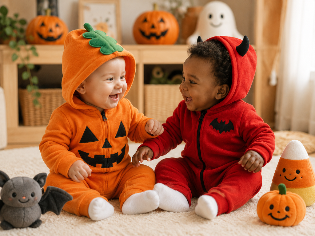 Costume Halloween, Citrouille ou  Petit Diable, bébé & tout-petit