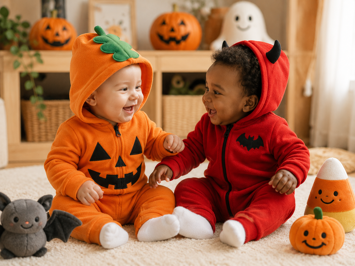Costume Halloween, Citrouille ou  Petit Diable, bébé & tout-petit