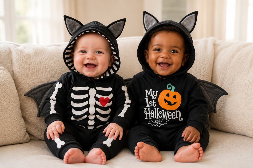 Combinaison Halloween, Squelette ou Ma 1ère Halloween, bébé & enfant